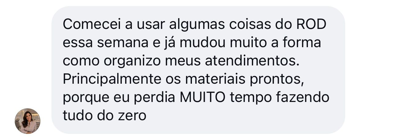 Mensagem de uma dentista sobre o ROD (1)